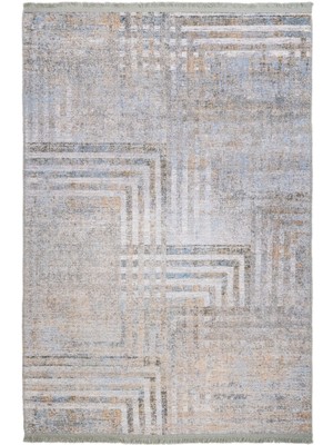 Hali.Net 120x120 cm Gri Açık Gri Geometrik Modern Soyut Halı | Salon Yatak Odası Halısı | Hav Vermez Leke Tutmaz | MODERN-2013