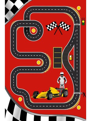 Bespoky 140x200 cm Kırmızı Hlnc Modern Etnik Yıkanabilir Halı | Yatak Odası Çocuk Odası Halısı | Leke Tutmayan Kaymaz | HALN-HLNC022