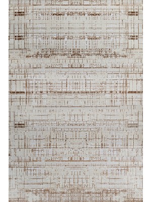 Bespoky 80x150 cm Kahverengi Krm Modern Lüks Yıkanabilir Halı | Mutfak Balkon Yatak Odası Halısı | Leke Tutmayan Kaymaz | KRM_BEST-108
