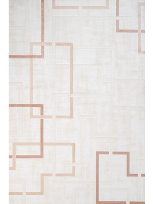 Bespoky 80x150 cm Krem Karen Modern Yıkanabilir Halı | Mutfak Balkon Yatak Odası Halısı | Leke Tutmayan Kaymaz | CREA_KAREN-6415A