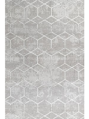 Bespoky 80x150 cm Gri Krm Modern Lüks Yıkanabilir Halı | Mutfak Balkon Yatak Odası Halısı | Leke Tutmayan Kaymaz | KRM_SOFT-1804