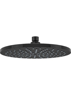Valtemo Anti Kireç, Siyah, Yuvarlak Yağmurlama Tepe Duş Başlığı