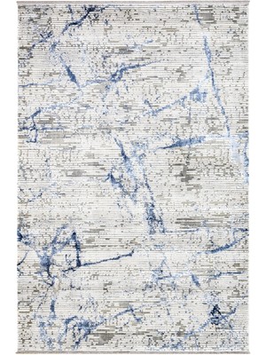  Modern Mavi Akrilik Dikdörtgen Modern Desenli Akrilik Hav Vermeyen Leke Tutmayan Kolay Temizlenen Yumuşak Makine Salon Yolluk Mutfak Halı