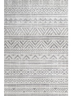 Bespoky 80x150 cm Gri Krm Modern Lüks Yıkanabilir Halı | Mutfak Balkon Yatak Odası Halısı | Leke Tutmayan Kaymaz | KRM_LOTUS-8575