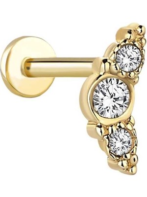 Alen Üç Taşlı Tragus Piercing