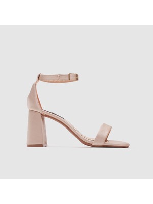 Kadın Abiye Ayakkabı [060122], Bej Saten, 40