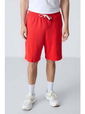 Air Jones Fiesta Pamuklu Kalın Yumuşak Dokulu Standart  Fit Basic Erkek Şort  - 81277