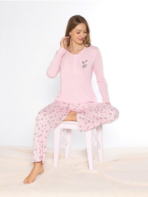 Uzun Kol Pijama Takımı Viskon Alperi 790-77