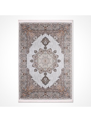  Klasik Kahverengi Viskon Dikdörtgen Modern Desenli Akrilik Hav Vermeyen Leke Tutmayan Kolay Temizlenen Yumuşak Makine Salon Yolluk Mutfak Halı