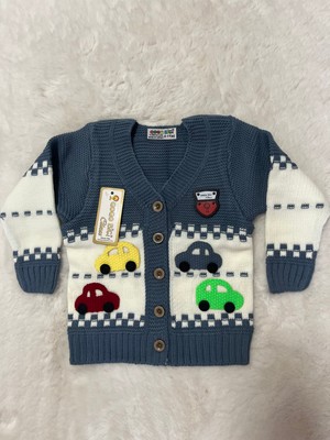 Sarı Yeşil Arabalı Hırka