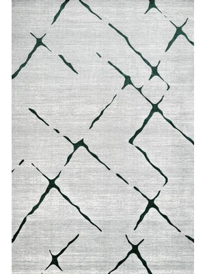 Geometrik Gri Pamuk Kare Modern Desenli Pamuk Makinada Yıkanabilir Hav Toz Vermez Leke Tutmayan Kaymaz Taban Dijital Makine Baskı Salon Yolluk Mutfak Halı