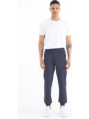 Tommy Life Antrasit Erkek Basic Cepli Bağcıklı Rahat Form Lastik Paça Eşofman Altı - 84826