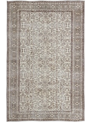 Atina Bej Eskitme Yün Modern Desenli Yün Hav Toz Vermez Leke Tutmayan Salon Yolluk Mutfak El Dokuma Halı