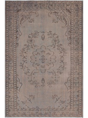 Bespoky 169x248 cm Bej Klasik Yün Halı | Salon Yatak Odası Halısı | %100 Doğal Yün El Yapımı El Dokuma | UNİQUE-27607