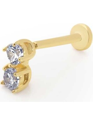 Çift Taşlı Tragus Piercing