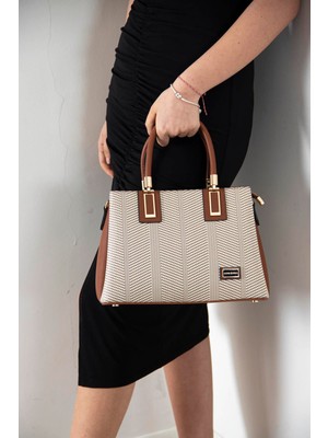 Silver Polo Silver & Polo Bej - Taba SP1000 Kadın El Çantası
