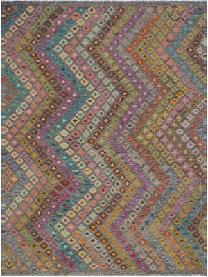 Atina Turkuaz Eskitme Yün Modern Desenli Yün Hav Toz Vermez Leke Tutmayan Salon Yolluk Mutfak El Dokuma Halı