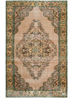 Atina Turkuaz Eskitme Yün Modern Desenli Yün Hav Toz Vermez Leke Tutmayan Salon Yolluk Mutfak El Dokuma Halı