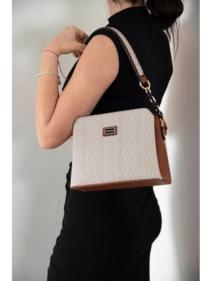 Silver Polo Silver & Polo Bej - Taba SP937 Kadın Omuz Çantası