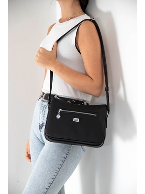 Silver Polo Silver & Polo Siyah - Siyah SP818 Kadın Çapraz Çanta