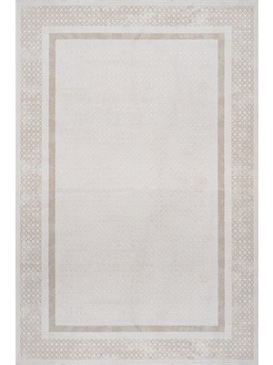 Bespoky 80x150 cm Bej Koridor Halısı Yolluk | Kaymaz Taban | Makinede Yıkanabilir & Leke Tutmaz