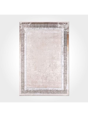 Bespoky 80x150 cm Krem Yıkanabilir Halı | Yatak Odası Mutfak Halısı | Leke Tutmayan, Kaymaz | LEKE TUTMAYAN KAYMAZ