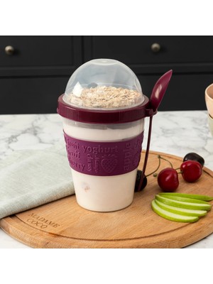 Madame Coco Pansy  Kaşıklı Atıştırmalık Kabı 600 ml