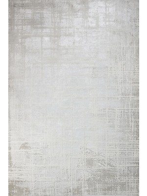 Bespoky 80x150 cm Beyaz Venita Etnik Modern Yıkanabilir Halı | Mutfak Balkon Yatak Odası Halısı | Leke Tutmayan Kaymaz | GM_VENİTA-11961B