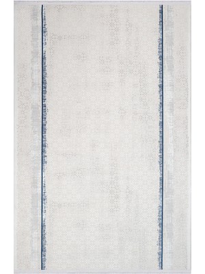 Bespoky 100x150 cm Krem Silver Modern Etnik Yıkanabilir Halı | Mutfak Balkon Yatak Odası Halısı | Leke Tutmayan Kaymaz | SİLVER-16552