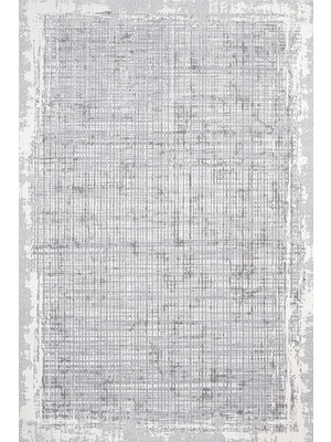 Bespoky 80x150 cm Gri Silver Modern Yıkanabilir Halı | Mutfak Balkon Yatak Odası Halısı | Leke Tutmayan Kaymaz | CREA_SİLVER-16555