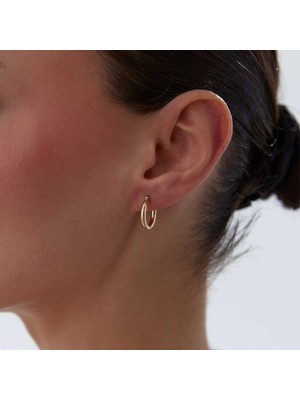 Small 2.50MM Oval Boru Halka Küpe