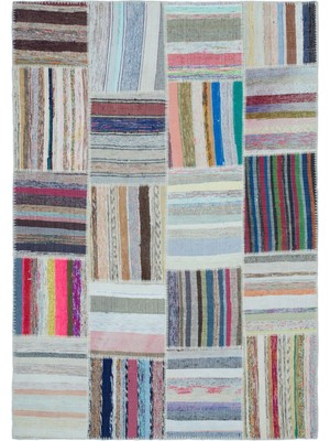 Teselya Bej Eskitme Yün Modern Desenli Yün Hav Toz Vermez Leke Tutmayan Salon Yolluk Mutfak El Dokuma Halı