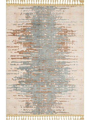 Hali.Net 120x180 cm Mavi Bej Lekeli Modern Soyut Halı | Salon Yatak Odası Halısı | Hav Vermez Leke Tutmaz | Z-4088