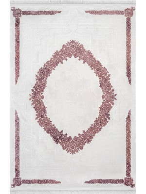 Abrasive Klasik Mor Pamuk Dikdörtgen Modern Desenli Akrilik Hav Vermeyen Leke Tutmayan Kolay Temizlenen Yumuşak Makine Salon Yolluk Mutfak Halı