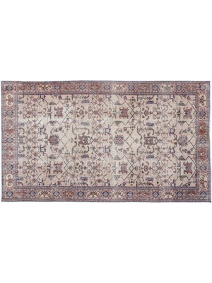 Kahverengi Çerçeveli Yün Modern Desenli Yün Hav Toz Vermez Leke Tutmayan Salon Yolluk Mutfak El Dokuma Halı