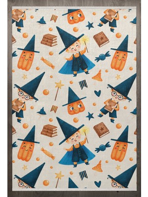 Bespoky 140x200 cm Bej Child Modern Yıkanabilir Halı | Yatak Odası Çocuk Odası Halısı | Leke Tutmayan Kaymaz | F_CHİLD-1001