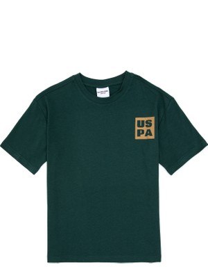 U.S. Polo Assn. Erkek Çocuk Koyu Yeşil Bisiklet Yaka Tişört 50314961-VR079