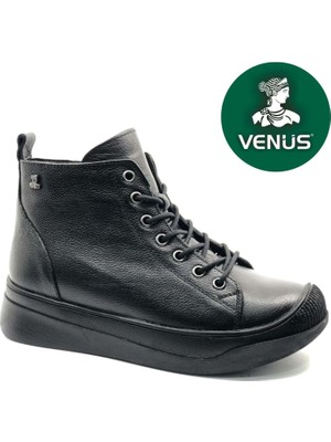 Venüs Kadın Hakiki Deri Klasik Bot 2551723K - Siyah - 36