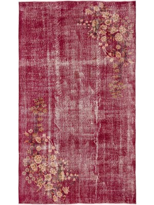 Atina Turkuaz Eskitme Yün Modern Desenli Yün Hav Toz Vermez Leke Tutmayan Salon Yolluk Mutfak El Dokuma Halı