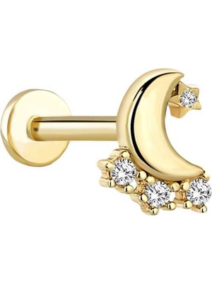 Moon Star Tragus Piercing