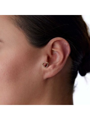 Eğik Çubuklu Birleşik Zincir Tragus Piercing