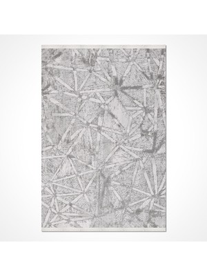 Hali.Net 120x120 cm Gri Victoria Pamuk Yıkanabilir Klasik Halı | Yatak Odası Çocuk Odası Halısı | Leke Tutmaz Hipoalerjenik | VİCTORİA-1905AK