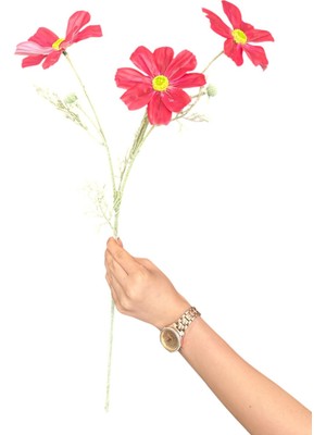 Islak Dokulu 60 cm Yapay Gelincik Çiçeği – Gerçekçi Görünümlü Dekoratif Salon ve Masa Çiçeği