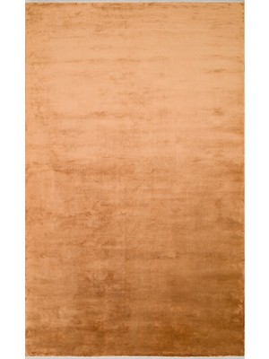 Kirti Modern Turuncu Viskon Kare Modern Desenli Akrilik Hav Vermeyen Leke Tutmayan Kolay Temizlenen Yumuşak Makine Salon Yolluk Mutfak Halı