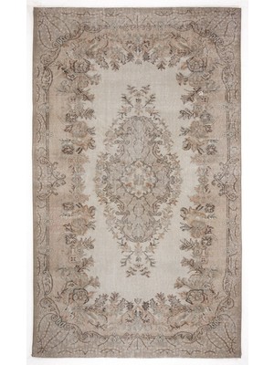 Bespoky El Dokuma Kahverengi Yün Halı | El Yapımı Klasik Salon Halısı | %100 Doğal Yün