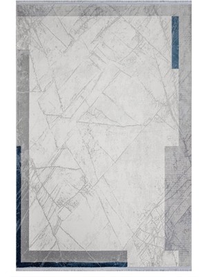 Hali.Net 100x200 cm Gri Mat Modern Stone Halı | Balkon Halısı Mutfak Koridor Halı | Hav Vermez Leke Tutmaz | SCALA-SC006G