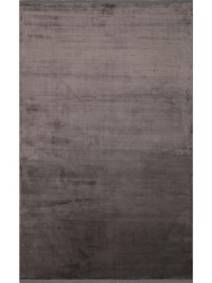 Traun Düz Antrasit Viskon Kare Modern Desenli Akrilik Hav Vermeyen Leke Tutmayan Kolay Temizlenen Yumuşak Makine Salon Yolluk Mutfak Halı