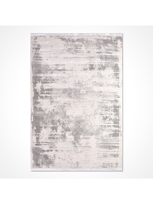 Hali.Net 80x150 cm Gri Safir Pamuk Yıkanabilir Klasik Halı | Mutfak Balkon Yatak Odası Halısı | Leke Tutmaz Hipoalerjenik | SAFİR-17358