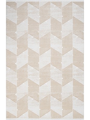Hali.Net 120x180 cm Krem Filika İskandinav Modern Nordik Halı | Yatak Odası Çocuk Odası Salon Halısı | Hav Vermez Leke Tutmaz | FİLİKA-11302K