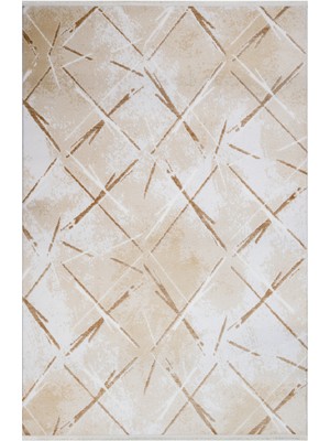 Hali.Net 120x180 cm Krem Londra İskandinav Modern Nordik Halı | Yatak Odası Çocuk Odası Salon Halısı | Hav Vermez Leke Tutmaz | LONDRA-11506K